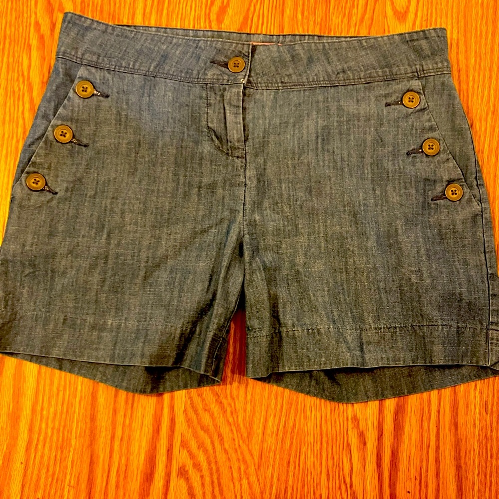 Issac Mizrahi denim shorts nwot size 6